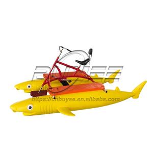 Nouvelle tendance Kiddie parc aquatique équipement <span class=keywords><strong>ponton</strong></span> mer eau bateau 2 sièges pédale vélo Sports nautiques vélo - Product Image 4