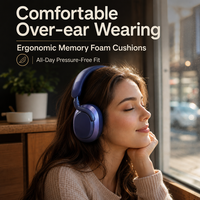 Casque sans fil supra-auriculaire pour jeux, étanche IPX4, faible latence, longue autonomie de la batterie