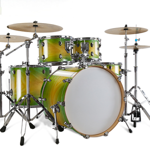 5 tambours + 2/3/4 cymbales kit de grosse caisse avec pédales de support métal <span class=keywords><strong>Jazz</strong></span> Rock batterie en gros pour débutant enfants Studio scène pratiqueOEM - Product Image 1