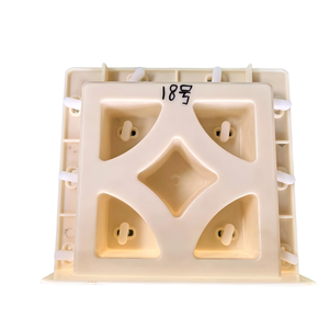 Molde de Hormigón ABS para Bloques de Cemento con Acabado <span class=keywords><strong>Cuadrado</strong></span> 3D de 2 Lados, Molde para Bloques de Cemento Decorativos, Molde para Paneles Florales para Decoración de Paredes - Product Image 1
