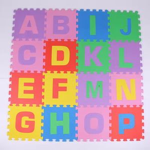 Tapete de juego EVA tipo rompecabezas, baldosas de espuma entrelazadas, tapete suave no tóxico para bebés, tapete para habitación infantil, impermeable y fácil de limpiar - Product Image 2