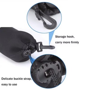 Funda impermeable de neopreno para lente de cámara, funda protectora suave con cordón para <span class=keywords><strong>Canon</strong></span>, Sony, Nikon, la mayoría de las cámaras SLR digitales - Product Image 6