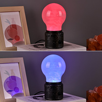 Nouvellement conçu, transformez votre espace avec une veilleuse à flux liquide nuageux RVB à changement de couleur avec un grand abat-jour à ampoule