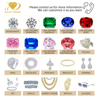 Prix d'usine Pierres de Moissanite colorées arc-en-ciel, cultivées en laboratoire, traitées thermiquement, pureté VVS, taille brillant rond, 9.25 Moh's GRA