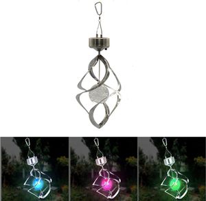 Luces Decorativas Navideñas al por Mayor, Luces Solares de Colores, Luces Solares Giratorias, Campanas de Viento para Montar en la Pared Exterior - Product Image 2