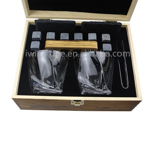 IWINSTONE hecho a mano caja de madera con calidad Premium giro vasos de whisky conjunto - Product Image 1