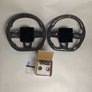 Volante de pantalla LED forjado de fibra de carbono verdadero ajuste personalizado para Volkswagen Golf R <span class=keywords><strong>GTI</strong></span> GTS GTD GTE <span class=keywords><strong>Polo</strong></span> <span class=keywords><strong>GTI</strong></span> <span class=keywords><strong>Mk6</strong></span> y Mk7 - Product Image 3