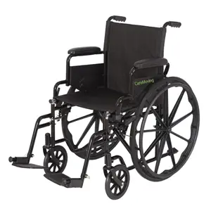 Silla de ruedas plegable de calidad superior Silla de Ruedas de segunda mano de acero ligero con silla de ruedas de segunda mano