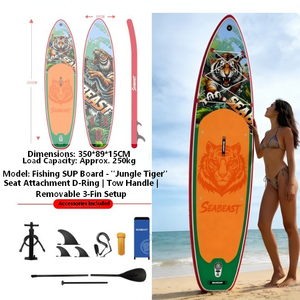 Planche à pagaie gonflable pour 1,3 personne, SUP familial, 385 cm de long, planche à pagaie gonflable pour la pêche, le yoga et les excursions - Product Image 5