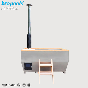 <span class=keywords><strong>2026</strong></span>年式 モダン屋外薪焚きホットタブ ステンレス製ベンチ付き 丸型 マッサージ機能搭載 簡単設置 - Product Image 2