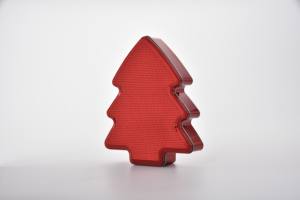 Vente chaude Commercialisable En Métal Étain Arbre De Noël Souvenir Offset Imprimé Décor De Vacances Organisateur avec Paillettes Marque Privée - Product Image 3