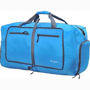 Échantillon gratuit Sac de sport pliable grande capacité pas cher, sac de voyage étanche en tissu Oxford cationique, sac de fitness portable - Product Image 6