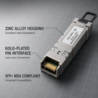 Module émetteur-récepteur SFP+ en cuivre 10GBASE-T RJ45 30m Cat6a Cat7, module Ethernet SFP+ 10G pour commutateur réseau routeur