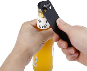 Thép không gỉ chai hình dạng mở phẳng xử lý rắn và bền bia mở cho nhà bếp bar nhà hàng bên công cụ - Product Image 3