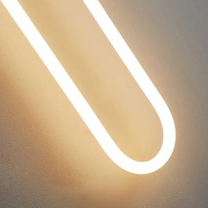 WM283608L nordico minimalista rame Loop acrilico lampada da parete 18W ottone anello <span class=keywords><strong>LED</strong></span> da parete per soggiorno camera da letto - Product Image 2