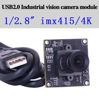 Módulo de Cámara Zhongwei Aoke 4K8MP Imx415 32mm 3mm 95 Grados Sin Distorsión Android USB UVC OTG Sin Controladores para Robótica PCBA