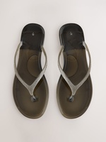 Tongs de plage pour femmes à fines lanières en EVA, entièrement ornées de strass, avec logo personnalisé, antidérapantes, couleur, matériau et motif personnalisables