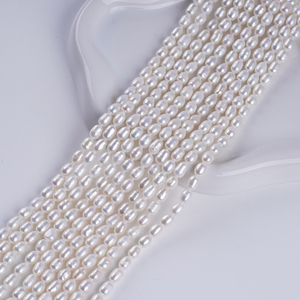 Perlas <span class=keywords><strong>de</strong></span> Agua Dulce Naturales <span class=keywords><strong>de</strong></span> Grado A <span class=keywords><strong>de</strong></span> 4-5 mm, Precio <span class=keywords><strong>de</strong></span> Fábrica, Hebras <span class=keywords><strong>de</strong></span> Perlas <span class=keywords><strong>de</strong></span> Arroz para la Fabricación <span class=keywords><strong>de</strong></span> Joyas - Product Image 1