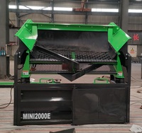 Cribleuse de surface pour compost, sable et roches, vibrante, électrique 380/220V, moteur 0.5KW/14KN, 22 m³/h