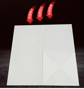 Moderno 60X60 60X120 Paneles de techo perforados de lana Mineral de aluminio Placa de escudete microporoso <span class=keywords><strong>para</strong></span> sala de computadoras Pared acústica - Product Image 4