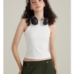 Ropa Urbana Económica, Camiseta Blanca de Algodón para <span class=keywords><strong>Mujer</strong></span>, Tejido Jersey Transpirable, con Logotipo Personalizado - Product Image 4