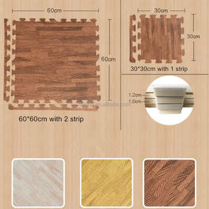 Vielseitig Einsetzbare EVA-Schaum-Puzzle-Bodenmatte - Holzmaserung Fitness-Übungsmatte - 60x60cm Ineinandergreifende Bodenfliesen - Product Image 3