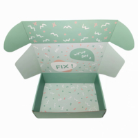 Boîte d'emballage protectrice réutilisable, facile à plier, boîte d'expédition en carton 250 g/m² avec design personnalisé, emballage cosmétique