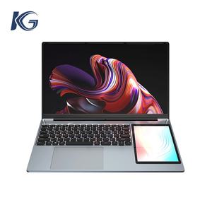 Ordinateur portable personnel fin et léger Win11 15,6 pouces N100 à double écran tactile, PC 2 en 1 haut de gamme pour les études et le travail au bureau - Product Image 1