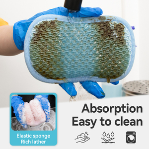 Chiffon de vaisselle en microfibre Jacquard double face, épais, absorbant, dégraissant, pour le nettoyage de la <span class=keywords><strong>cuisine</strong></span>. - Product Image 3