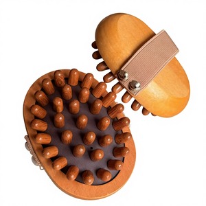 Escova de Massagem Meridian de Madeira de Bétula Personalizada com Logo - Escova de Drenagem Linfática para o Corpo Inteiro Gua Sha - Product Image 4