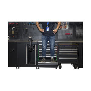 Heavy-Duty Modular <b>Tool</b> Cabinet Workbench | OEM/ODM/OBM 450kg Capacity Key Lock <b>Tool</b> <b>Cart</b> 13 Drawers 3-Year Warranty Garage - Product Image 4