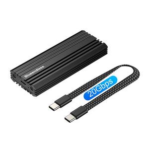 Casing SSD Eksternal Aluminium M.<span class=keywords><strong>2</strong></span> NVME PCIE 20Gbps USB3.<span class=keywords><strong>2</strong></span> USB 3.<span class=keywords><strong>2</strong></span> Gen 2x2 Tipe-C Tipe C M.<span class=keywords><strong>2</strong></span> NVME Kotak Enclosure Adaptor SSD - Product Image 1