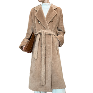 Cappotto Lungo Invernale di Lana da Donna, Blazer Doppio Petto Traspirante, Ecologico di Alta Qualità - Product Image 6