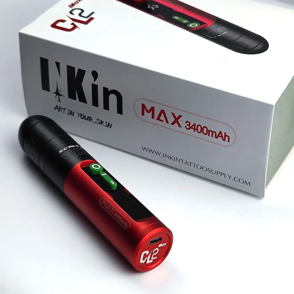 도매 INKin CL2 최대 3400mAh 대용량 배터리 지능형 칩 무선 pmu 문신 기계 펜 문신을위한 무선