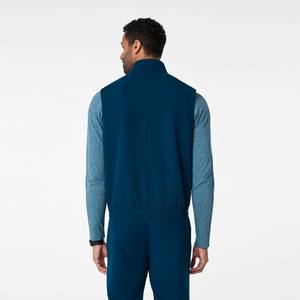 <span class=keywords><strong>Chaleco</strong></span> Quirúrgico Personalizado para Hombre, Cuello Alto, <span class=keywords><strong>Azul</strong></span>, Elástico, con Cierre, Sin Mangas, para Enfermeros - Product Image 2