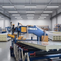 Ligne de production automatique de panneaux sandwich en laine de roche Z-Lock