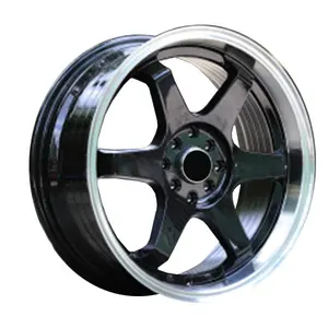 Rueda de carreras R15 R16 R17 R18 pulgadas, llantas de aleación japonesa, llanta negra 20x14 18x12 18x105 5x1143 4x100 17X7.5 18X8.5