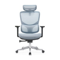 Chaise de bureau élégante et confortable en maille nylon haut de gamme, ergonomique, pour cadres, idéale pour les personnes de grande taille