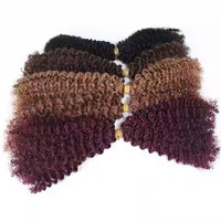 Cheveux Humains Volumineux Frisés Afro Crépus 4B 4C pour Tresses Sans Trame, Cheveux Remy Double Étirés en Vrac, Cheveux Afro Crépus pour Crochet, Tressage Bohème
