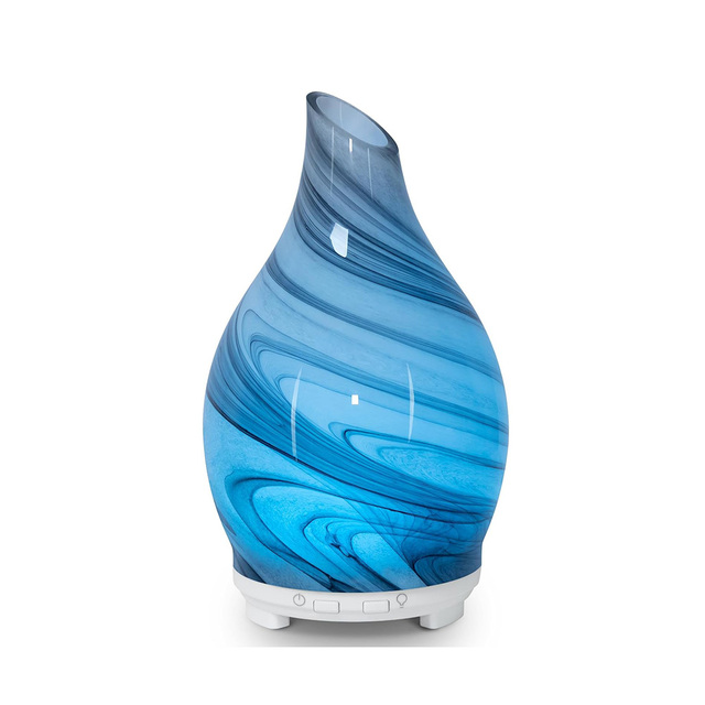 Essential Oil Diffuser 120ML Glass Ultrasonic Aromatherapy Aroma Humidifier 7 Color LED Electric Hotel Use Waterless