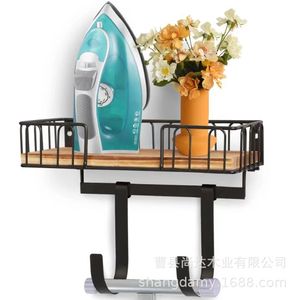 Wooden wall-mounted storage rack for entryway, <b>key</b> and bag <b>hanger</b>, wall-mounted storage rack for living room and bedroom. - Product Image 1