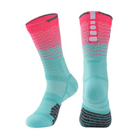 Chaussettes personnalisées avec logo, jacquard brodé, maille nid d'abeille, respirantes, chaussettes de sport pour la course à pied