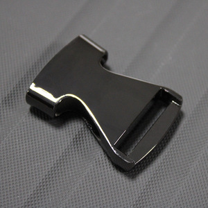 Hebilla semimetálica Jiuyuan de 25 mm, hebilla de liberación lateral de aleación de zinc para bolsos, accesorios para bolsos, duradera, negra y plateada - Product Image 4