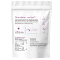 Poudre de protéines multi-collagène OEM hydrolysée de types I, II, III, V, X avec biotine, collagène sans saveur pour femmes et hommes, facile à dissoudre, 1 lb