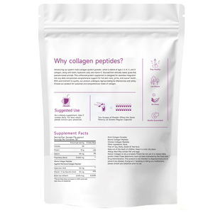 OEMマルチコラーゲンプロテインパウダー加水分解タイプI、II、III、V、X ビオチン配合 無香料 コラーゲン 女性男性用 簡単溶解 1LB - Product Image 3