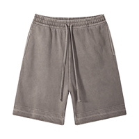 HOMMES CASUAL LOUNGE WEAR ESSENTIEL SWEAT SHORTS LONG CORDON DOUX COTON UNI POLAIRE SHORTS 380g Vintage Shorts Acid Washed