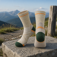 Chaussettes de randonnée en laine mérinos personnalisées, chaussettes de trekking rembourrées, chaussettes de trail d'hiver pour unisexe, offre OEM |   Chaussettes de randonnée en laine mérinos
