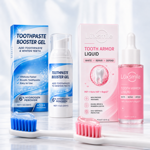 Luxsmile Blanqueamiento Dental Sin Sensibilidad, Blanqueamiento de Grado Clínico, Pasta Dental Blanqueadora Hp Pap, Gel Blanqueador, Sérum Potenciador - Product Image 1