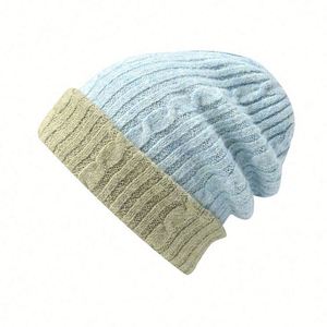 Nouveau bonnet tricoté d'hiver, coupe ample, grande taille, style décontracté - Product Image 4