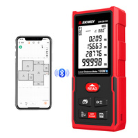 SNDWAY - Remise en gros - Télémètre laser numérique portable SW-DB 2-en-1 avec ruban à mesurer